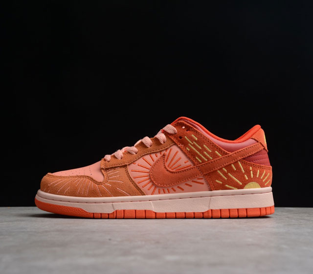 Nike Dunk Low NH Winter Solstice 复古休闲板鞋 脏橙冬至 货号 DO6723-800 秋去冬来 夜长昼短 寒意即将来袭 但太阳