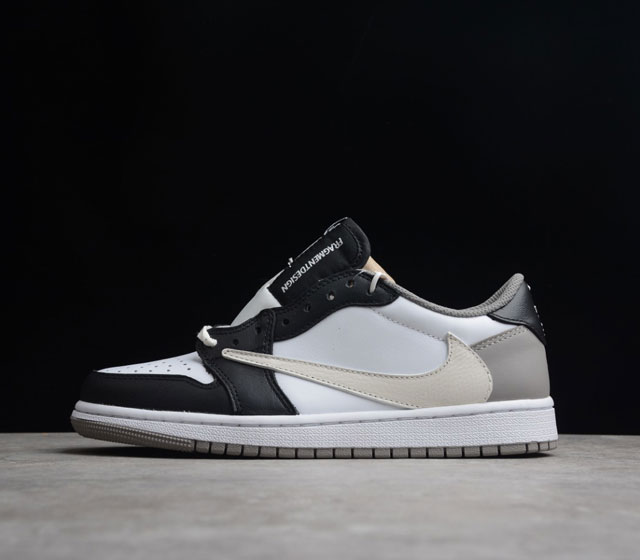 Jordan Travis Scott x Air Jordan 1 Low OG TS SP 低帮 倒钩 黑白 货号 DM7866-010 Travis S