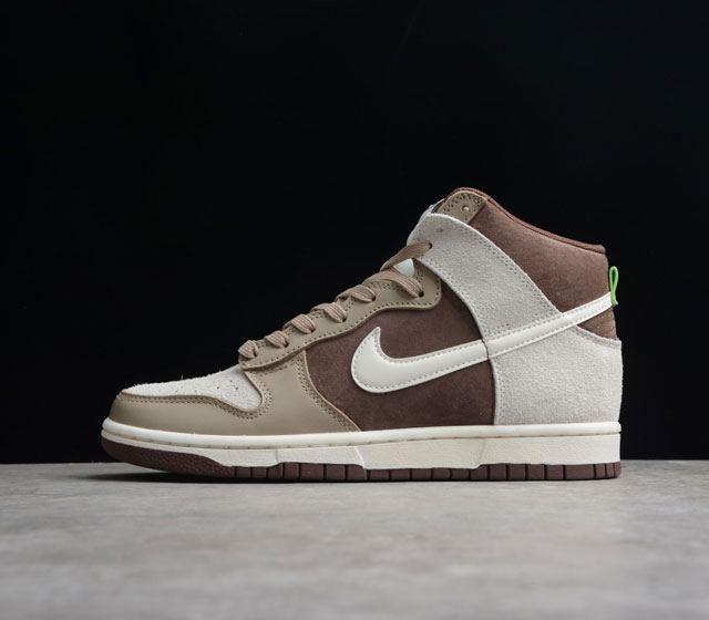 Nike Dunk High Retro PRM Light Chocolate 巧克力 男女同款 货号 DH5348-100 Dunk 在跃升成为街头和人气