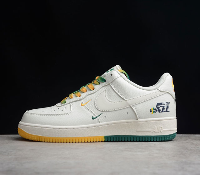 NIKE Air 空军一号AF1复古休闲运动板鞋 小勾刺绣 犹他爵士队 城市限定 Air Force 1 货号 ZJ6695-303 3M反光低帮水晶双色大底