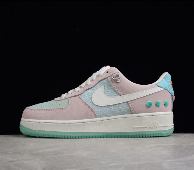 Nk Air Force 1 07 Low Lx Shapeless Formless Limitless 虎年中国玉粉 空军一号低帮休闲运动板鞋 DQ536