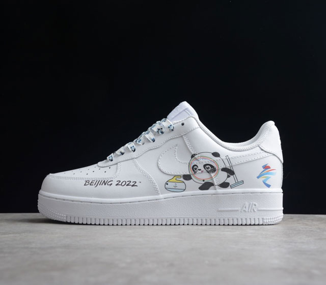 Air Force 1 07 Low 冬奥冰墩墩 原楦头原纸板 打造纯正空军版型 #专注外贸渠道 全掌内置蜂窝气垫 #原盒配件 原厂中底钢印 拉帮完美 官方货