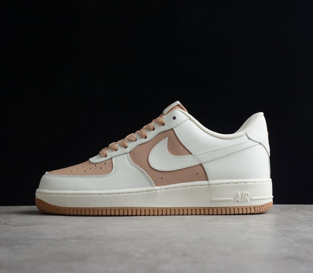 Air Force 1 07 Low 奶油浅咖 原楦头原纸板 打造纯正空军版型 #专注外贸渠道 全掌内置蜂窝气垫 #原盒配件 原厂中底钢印 拉帮完美 官方货号