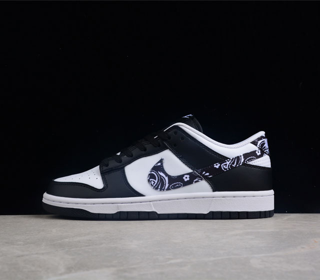 Nk SB Dunk Low Black Paisley 黑白腰果花 SB扣碎篮板时尚休闲板鞋 DH4401-100 36 36.5 37.5 38 38.5