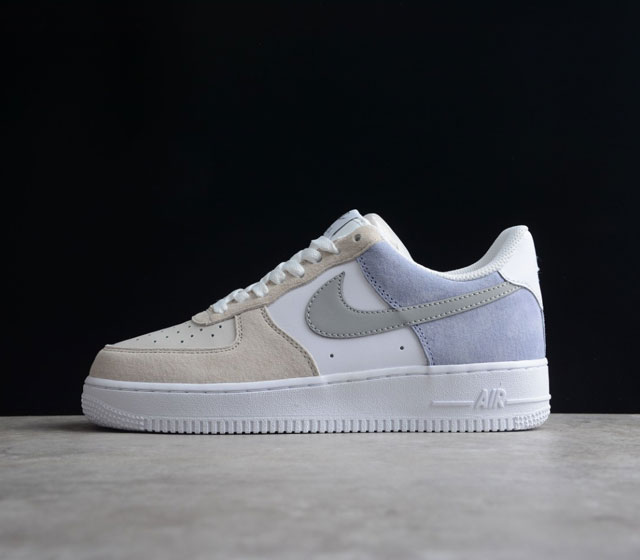 Air Force 1 Low 白蓝紫原楦头原纸板 打造纯正空军版型 专注外贸渠道 全掌内置蜂窝气垫 #原盒配件 原厂中底钢印 拉帮完美 官方货号 LM203