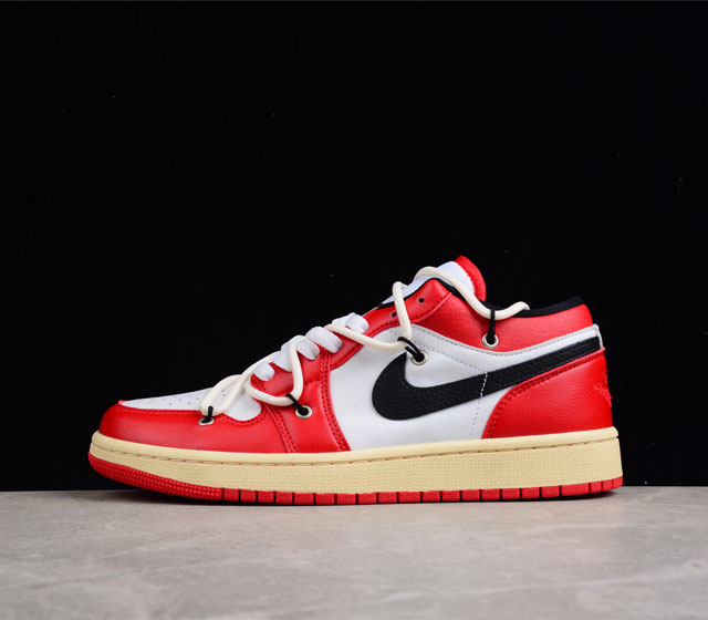 公司级 定制 Air Jordan 1 Low Chicago 解构芝加哥 货号 553558 118 尺码 36 36.5 37.5 38 38.5 39