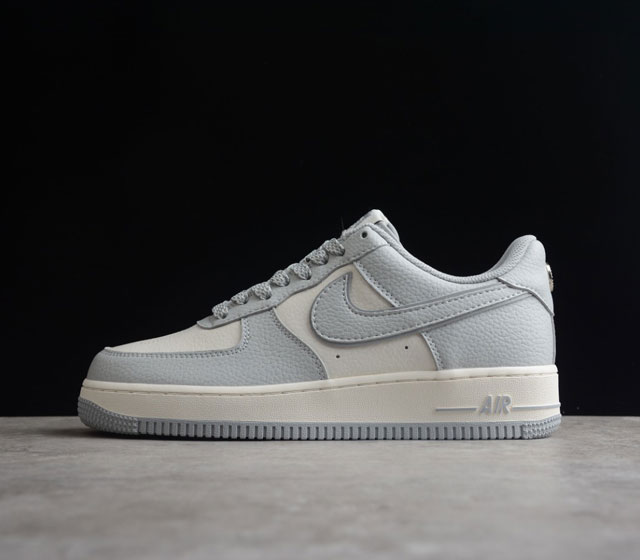 海外限量发售 公司级 Stussyx Nike Air Force 1 Low 斯图西联名 灰白反光 满天星空军一号低帮休闲板鞋 客供高亮3M炫彩反光 原盒原