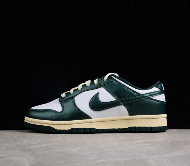 NK Dunk Low Vintage Green 白绿做旧 低帮运动休闲板鞋 DQ8580-100 国内一线头部大厂出品 原厂数据楦头打造 知名厂牌同源 品