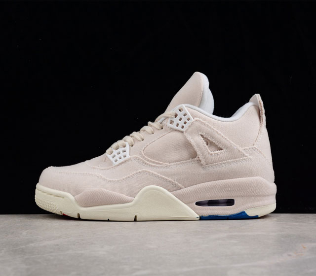 Air Jordan 4 Retro Canvas AJ4 乔4米白帆布 篮球鞋 DQ4909-100 36 36.5 37.5 38 38.5 39 40