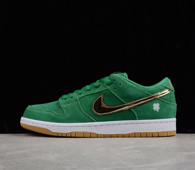 纯原版本 Nk SB Dunk Low Pro 绿金 SB扣碎篮板时尚休闲板鞋 BQ6817-303 36 36.5 37.5 38 38.5 39 40 4