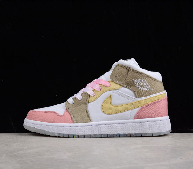 Air Jordan 1 Mid AJ1糖果粉 中邦篮球鞋 DJ0338-100 36 36.5 37.5 38 38.5 39 40 40.5 41 42