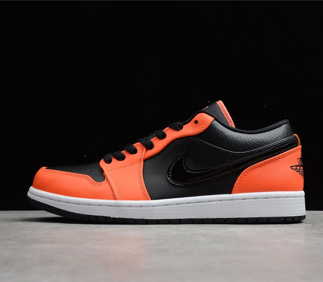 CJ版本 Air Jordan 1 Low SE Black Orange AJ1 低帮 黑橙 货号 CK3022-008 鞋身采用黑色与橘色的撞色设计 十分