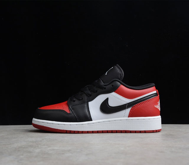 CJ版本 Air Jordan 1 Low AJ1 低帮 红黑脚趾 553558 553560-612 目前市售最高品质 原鞋开发 平台订单专用代工流水线打造