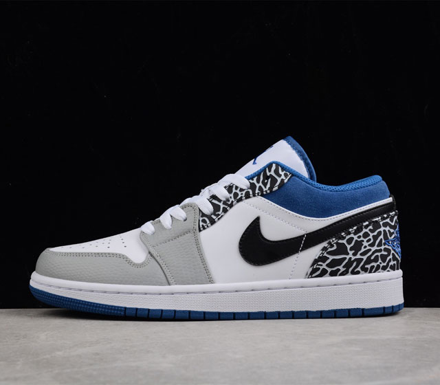 Air Jordan 1 Low True Blue AJ1 乔1爆裂白蓝配色 低帮篮球鞋 DM1199-140 36 36.5 37.5 38 38.5 3