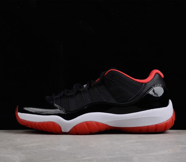 Air Jordan 11 Low Bred AJ11 乔11漆皮黑红 低帮篮球鞋 528896-012 40 40.5 41 42 42.5 43 44 4