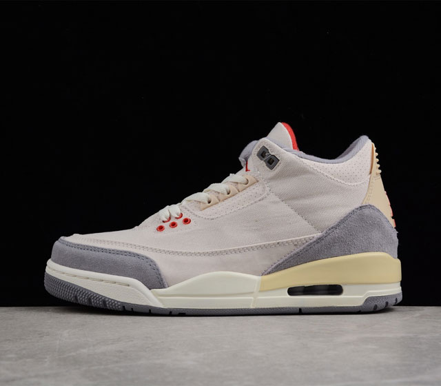 Air Jordan 3 Muslin AJ3 乔3水泥灰色帆布 篮球鞋 DH7139-100 40 40.5 41 42.5 43 44 44.5 45 4