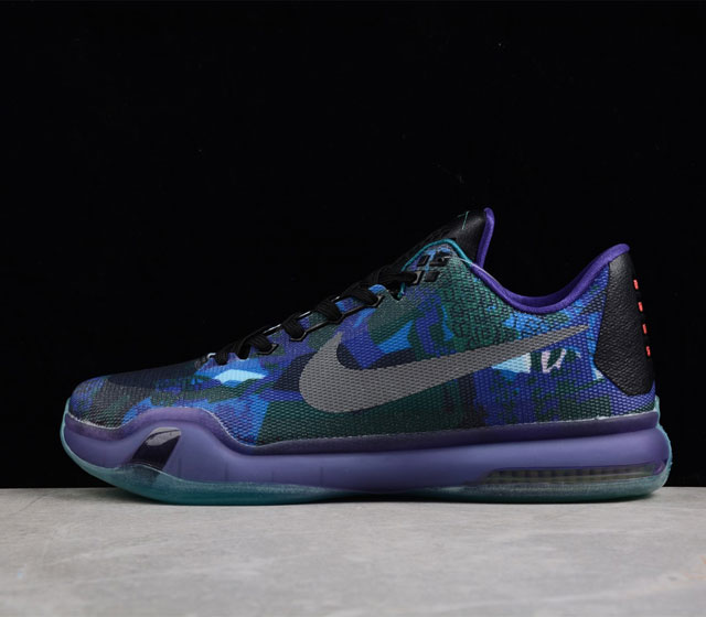 Nike Kobe 10 Peach Jam 科比10 Overcom 迷彩蓝 实战篮球鞋 705317-305 40 40.5 41 42 42.5 43