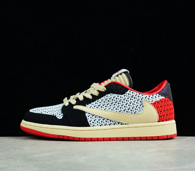 公司级 Air Jordan 1 Retro low Flyknit 藤原浩红色 货号 DM7866-116 尺码 40 40.5 41 42 42.5 43