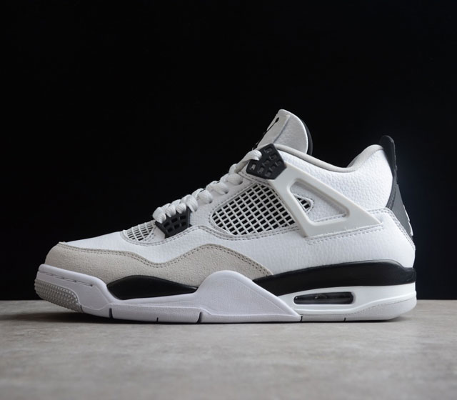 Air Jordan 4 Military Black AJ4 乔4灰黑拼接 货号 DH6927-111 鞋款采用与Air Jordan 4 Military