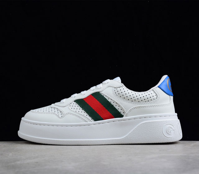 Gucci Screener GG High-Top Sneaker运动休闲鞋系列 全套专柜包装物及配件 这款运动鞋采用厚底结构 巧妙运用外观设计 配色和材质