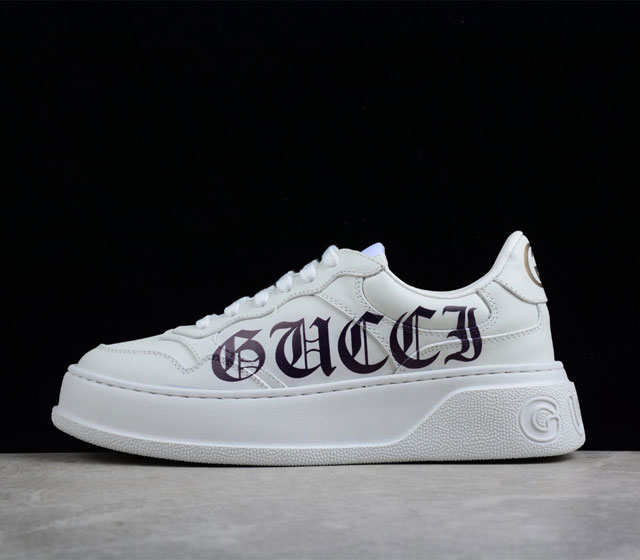 Gucci Screener GG High-Top Sneaker运动休闲鞋系列 全套专柜包装物及配件 这款运动鞋采用厚底结构 巧妙运用外观设计 配色和材质