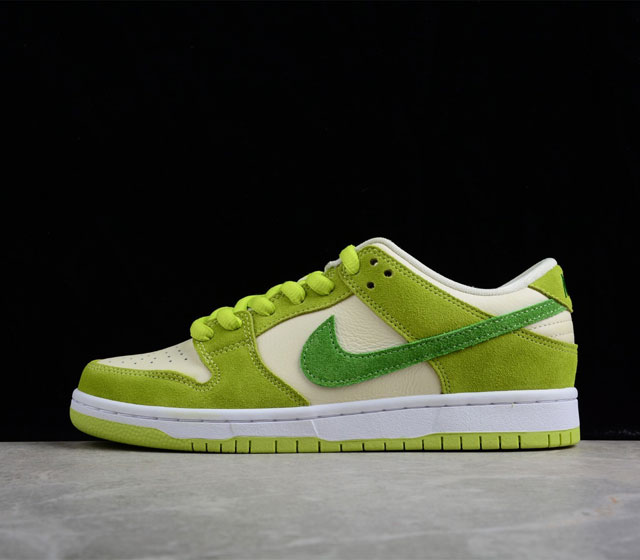 纯原NIKE SB DUNK Low Green Apple 白绿 青苹果复古休闲板鞋 货号 DM0807-300 尺码 36 36.5 37.5 38 38