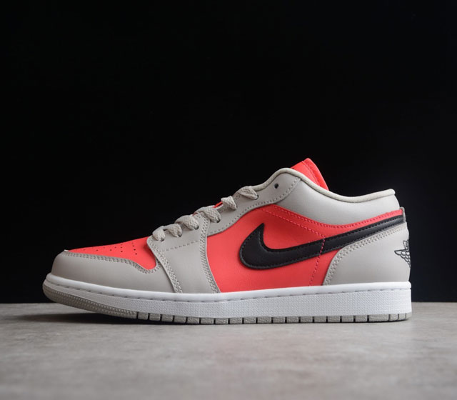 CJ版本 Air Jordan Low AJ1 低帮 灰粉 货号 DC0774-060 市面唯一纯原级别 完美零毛边处理 原厂内置全掌气垫 平台专用代工流水线