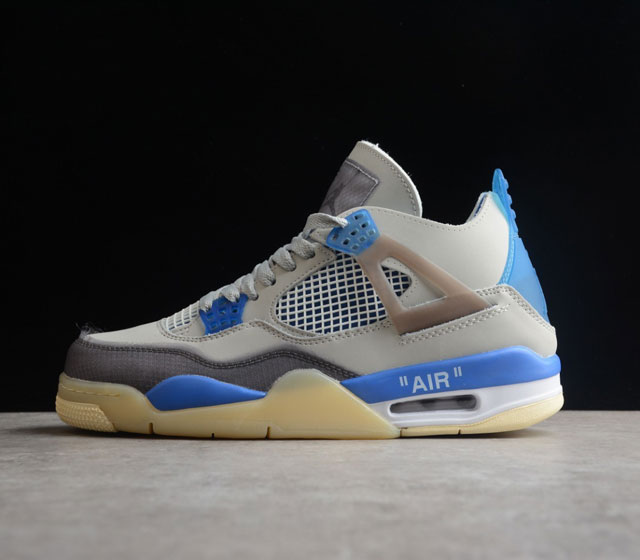 Off-White x Air Jordan 4 Retro Sail AJ4乔4 OW联名 男子文化篮球鞋 CV9388-101 全新订单出货 国内一线头部