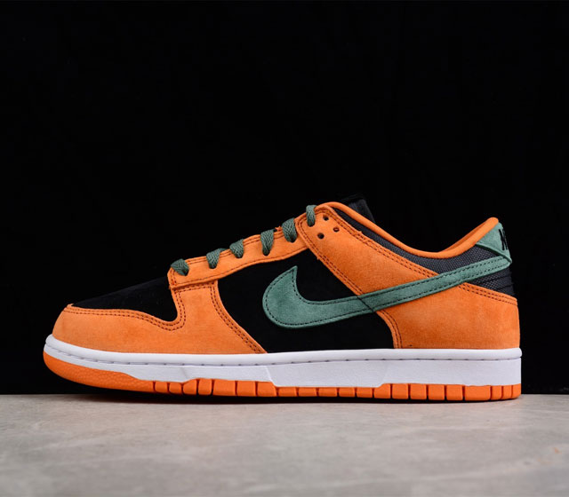 R版本 NIKE DUNK Low SP Ceramic 黑橙 复古休闲板鞋 男女同款 货号 DA1469-001 尺码 36 36.5 37.5 38 38