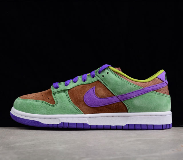 R版本 NIKE DUNK Low SP Veneer 棕绿 丑小鸭 复古休闲板鞋 男女同款 货号 DA1469-200 尺码 36 36.5 37.5 38