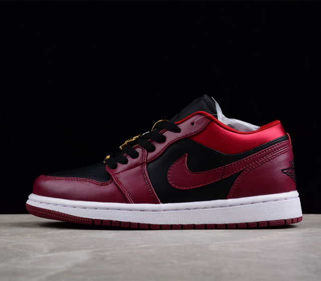 Air Jordan 1 Low AJ1 乔1黑酒红 金属飞翼 DB6491-600 尺码 36 36.5 37.5 38 38.5 39 40 40.5 4