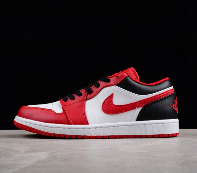 CJ版本 Air Jordan 1 Low AJ1 乔1红白黑 运动文化篮球鞋 553558-163 尺码 40 40.5 41 42 42.5 43 44