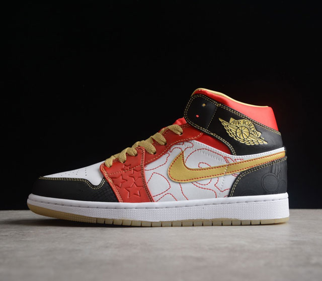 Air Jordan 1 Mid XQ AJ1 乔1喜庆 中邦篮球鞋 DV0576-176 36 36.5 37.5 38 38.5 39 40 40.5 4