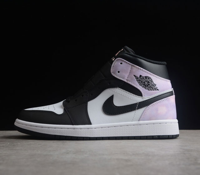 CJ版本 纯原 Air Jordan 1 Mid AJ1乔1中帮 扎染禅师 文化篮球鞋 DM1200-001 市售最高品质 原鞋开发 平台订单专用代工流水线打