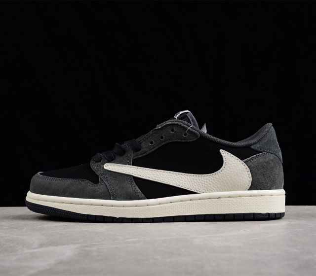 Travis Scott x Air Jordan 1 Low Black Phantom AJ1 乔1倒勾 黑色幽灵 DM7866-001 尺码 36 36