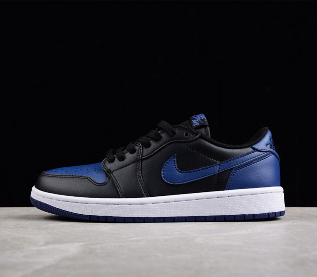 Air Jordan 1 Low OG Mystic Navy AJ1 乔1藤原浩黑蓝 低帮篮球鞋 CZ0790-041 尺码 36 36.5 37.5 38