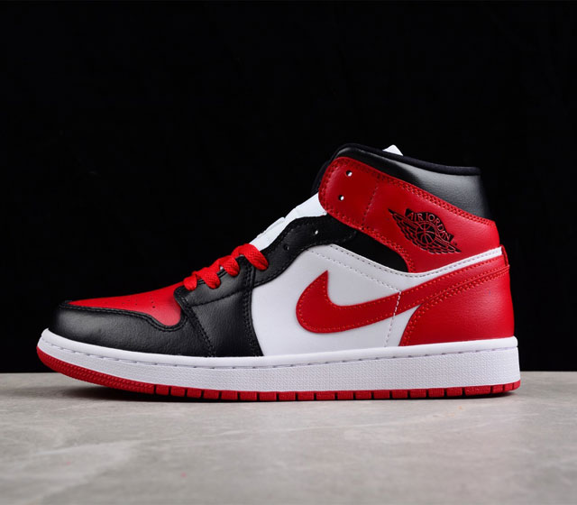 CJ版本 Air Jordan 1 Mid AJ1 乔1黑红脚趾 中邦篮球鞋 BQ6472-079 尺码 35.5 36 36.5 37.5 38 38.5