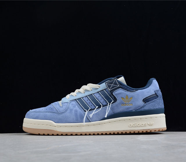 Adidas Originals Forum 84 Low经典复古休闲鞋 牛仔蓝 GW029817 36 36.5 37 38 38.5 39 40 40.5