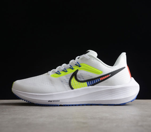 Nike Zoom Pegasus 39 代超级飞马涡轮增压马拉松登月39代休闲运动慢跑 原档案数据开发纸版楦型 内里嵌入定型海绵 中底搭载前Zoom+全掌R