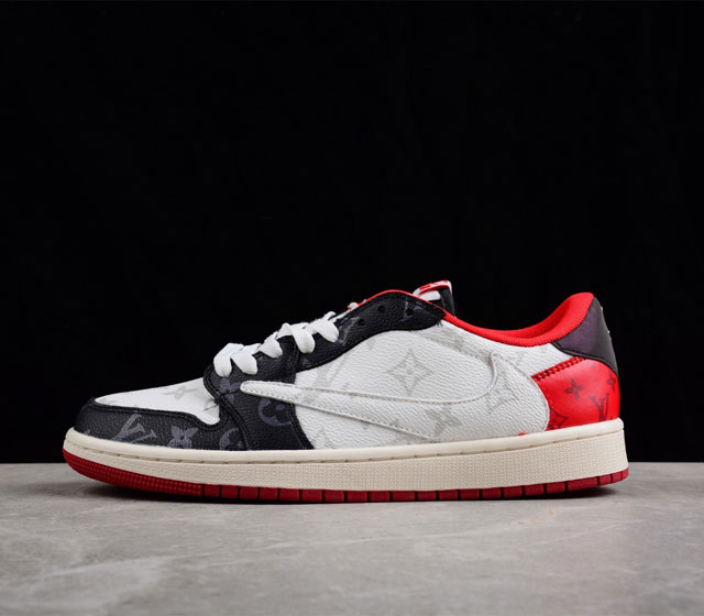 Travis Scott x Nike Air Jordan 1 Low OG SP Grey Black Beige AJ1低帮乔丹一代经典低帮文化百搭休闲 - 点击图像关闭