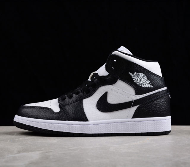 Air Jordan 1 Mid Homage AJ1 乔1黑白熊猫 DR0502-101 尺码 36 36.5 37.5 38 38.5 39 40 40.