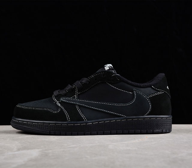 Travis Scott x Air Jordan 1 Low OG Triple Black AJ1 乔1黑武士 倒勾 DM7866-001 尺码 36 3