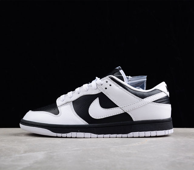 性价版 Nk Dunk Low Reverse Panda 白黑 反转熊猫 SB扣碎篮板时尚休闲板鞋 FD9064-011 尺码 36 36.5 37.5 3