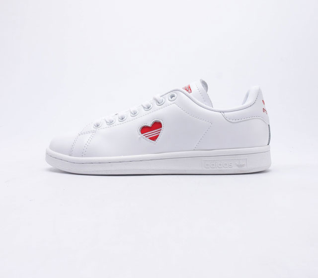 Adidas 阿迪达斯 高密度丽新布中底拉帮工艺阿迪达斯三叶草adidas Originals Stan Smith Leather史密斯经典百搭复古休闲运动板