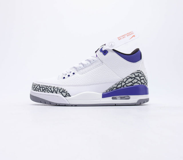 Nike Air Jordan 3 Retro 复刻男女子运动鞋 作为 AJ 系列中广受认可的运动鞋之一 搭载与 1988 元年款类似的轻盈可视缓震配置 经典细