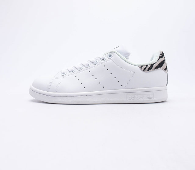 阿迪达斯三叶草 Adidas Originals Stan Smith Leather史密斯经典百搭复古休闲运动板鞋 阿迪达斯 高密度丽新布中底拉帮工艺 尺码