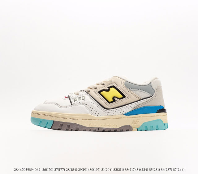 童鞋 新百伦New Balance BB550系列经典复古低帮休闲运动篮球板鞋 注意 图下方显示为实际脚长 单位毫米[手工测量 可能存在5毫米左右的误差]