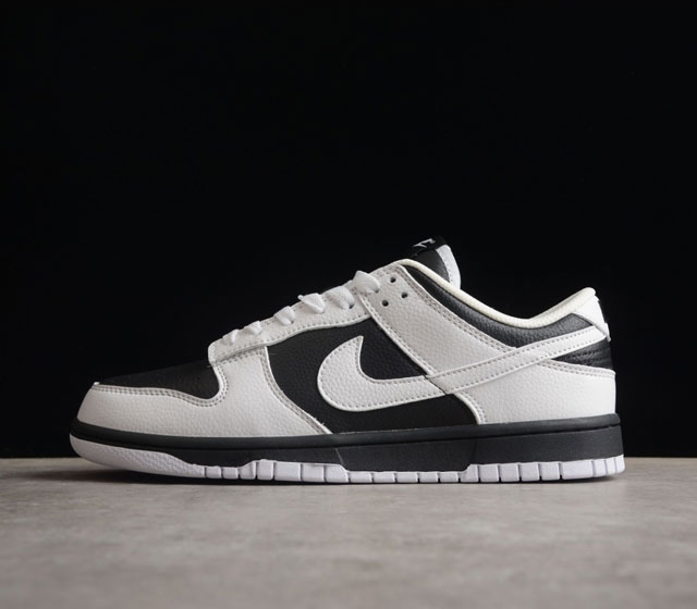 性价版 Nk Dunk Low Reverse Panda 白黑 反转熊猫 SB扣碎篮板时尚休闲板鞋 货号 FD9064-011 尺码 36 36.5 37.5