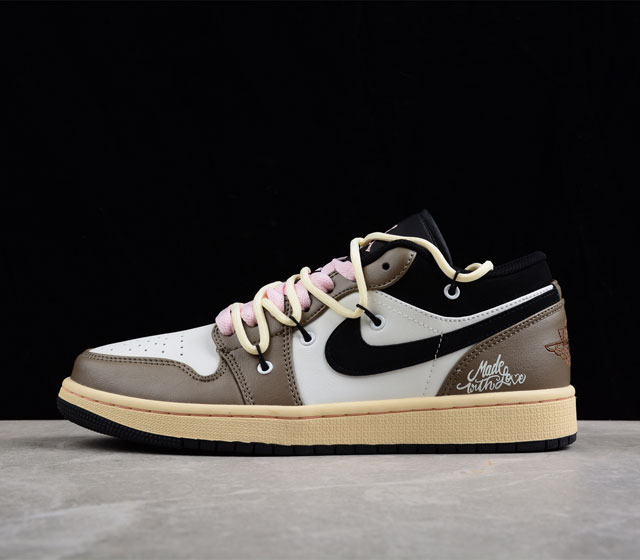 Air Jordan 1 Low AJ1 乔1定制版 绑带解构 运动文化篮球鞋 553558-062 尺码 36 36.5 37.5 38 38.5 39 40