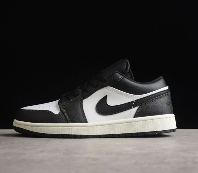 Air Jordan 1 Low 黑绿爆裂纹 刮刮乐AJ1乔1低帮休闲板鞋 官方货号 DO8244-003 市场唯一独家头层皮打造 原鞋原档案开发 原厂皮料